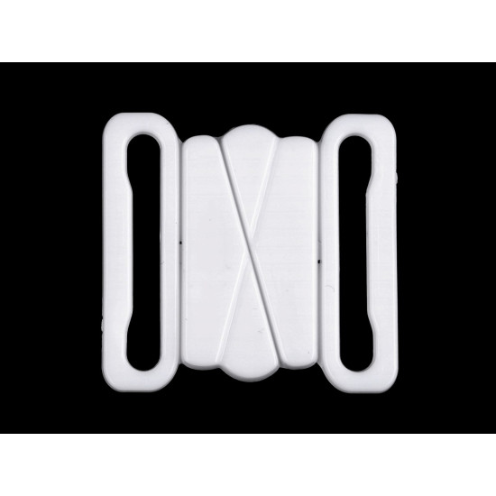 Zapięcie do stroju kąpielowego 25 mm plastikowe - White (100 Pary) Zapięcie do stroju kąpielowego 25 mm plastikowe - White (100 Pary)