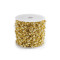 Beaded garland  / beads on nylon string - Gold lt. (18 Meters)