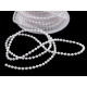 Plastic beads garland ø3 mm snow white - Snow white (3 Meters) Plastic beads garland ø3 mm snow white - Snow white (3 Meters)