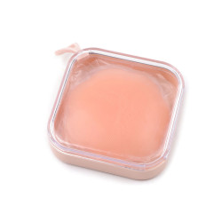 Silicone nipple stickers in a plastic box, set of 4 - Nude (1 Set)