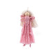 Hand-made macrame angel hanging decoration - White natural (1 Piece) Hand-made macrame angel hanging decoration - White natural (1 Piece)