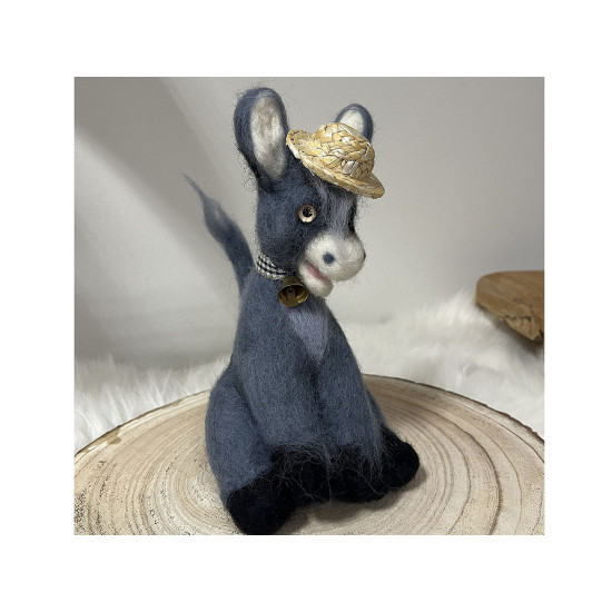 Mini straw hat for figures and decorations - Natural light (1 Piece) Mini straw hat for figures and decorations - Natural light (1 Piece)