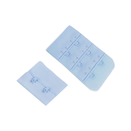 Przedłużka / zapięcie / haftki dwurzędowe szerokość 32 mm plusz - White (10 Pary)