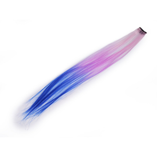 Hair strands / hair extensions with clip-in comb - Violet (1 Piece) Hair strands / hair extensions with clip-in comb - Violet (1 Piece)