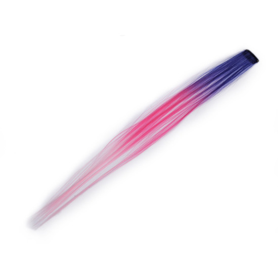 Hair strands / hair extensions with clip-in comb - Violet (1 Piece) Hair strands / hair extensions with clip-in comb - Violet (1 Piece)