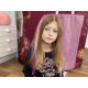 Hair strands / hair extensions with clip-in comb - Violet (1 Piece) Hair strands / hair extensions with clip-in comb - Violet (1 Piece)