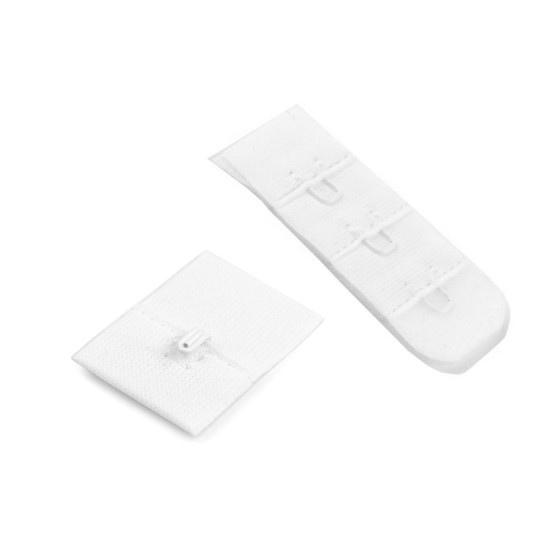 Przedłużka / zapięcie / haftki jednorzędowe szerokość 20 mm plusz - Czerwony (20 Pary) Przedłużka / zapięcie / haftki jednorzędowe szerokość 20 mm plusz - Czerwony (20 Pary)