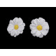 Artificial flower head ø3.5 cm - Pink (12 Pieces)