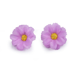 Bocciolo di fiore artificiale, dimensioni: ø 3,5 cm - Viola chiaro (12 Pezzi)