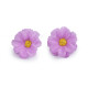 Artificial flower head ø3.5 cm - Pink (12 Pieces)