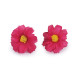 Artificial flower head ø3.5 cm - Pink (12 Pieces)