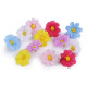 Artificial flower head ø3.5 cm - Pink (12 Pieces)