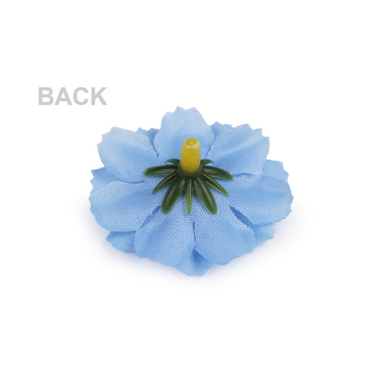 Artificial flower head ø3.5 cm - Pink (12 Pieces)