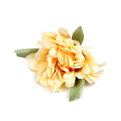 Bocciolo di fiore artificiale, dimensioni: ø 6 cm - Giallo (10 Pezzi)