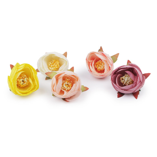 Artificial buttercup flower head ø6 cm - Creamy light (2 Pieces) Artificial buttercup flower head ø6 cm - Creamy light (2 Pieces)