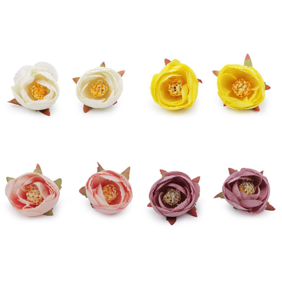 Artificial buttercup flower head ø6 cm - Creamy light (2 Pieces) Artificial buttercup flower head ø6 cm - Creamy light (2 Pieces)