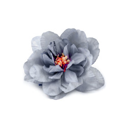 Bocciolo di fiore artificiale, dimensioni: ø 8 cm - Blu-grigio (10 Pezzi)