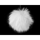Fur pom pom with loop ø8 cm - Blue dark (18 Pieces) Fur pom pom with loop ø8 cm - Blue dark (18 Pieces)
