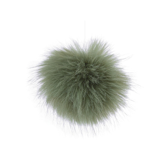 Fur pom pom with loop ø8 cm - Blue dark (18 Pieces) Fur pom pom with loop ø8 cm - Blue dark (18 Pieces)