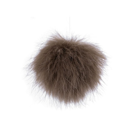 Fur pom pom with loop ø8 cm - Blue dark (18 Pieces) Fur pom pom with loop ø8 cm - Blue dark (18 Pieces)