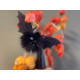 Fur pom pom with loop ø8 cm - Blue dark (18 Pieces) Fur pom pom with loop ø8 cm - Blue dark (18 Pieces)