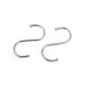 Metal hook 7 cm - Nickel (5 Pieces)
