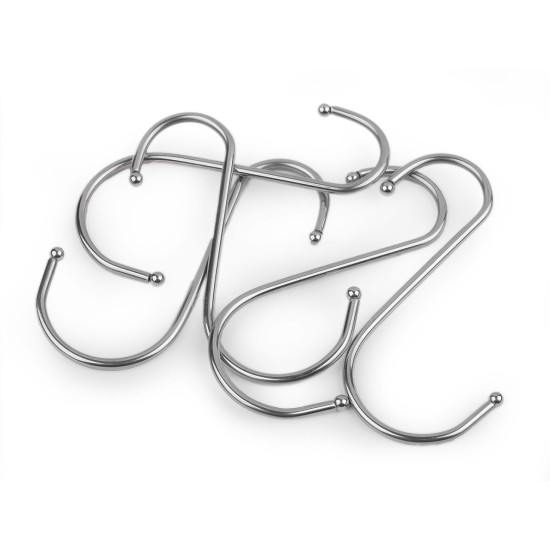 Carlig metalic 10 cm - Nichel (5 Bucăți) Carlig metalic 10 cm - Nichel (5 Bucăți)