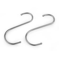 Metal hook 10 cm - Nickel (20 Pieces)