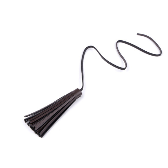 Ciucuri din piele sintetica 10 cm - Maro coniac (1 Bucată) Ciucuri din piele sintetica 10 cm - Maro coniac (1 Bucată)