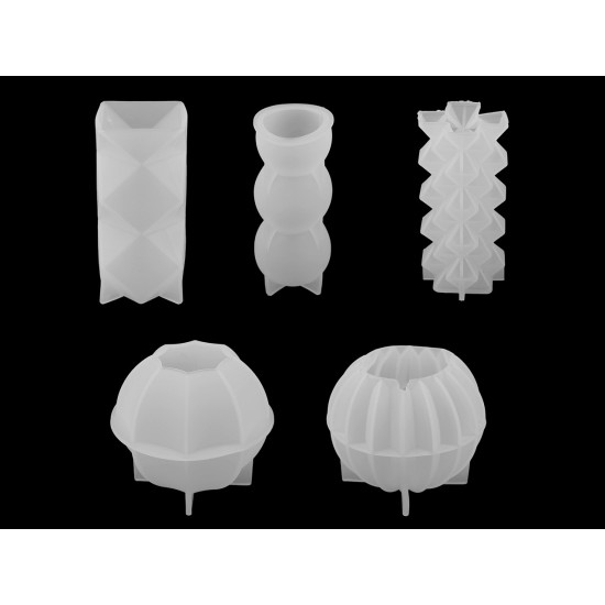Forma silikonowa do wyrobu świeczek i odlewów - White (10 Sztuki) Forma silikonowa do wyrobu świeczek i odlewów - White (10 Sztuki)