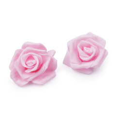 Róża piankowa ø7-8 cm - Różowy jasny (10 Sztuki)