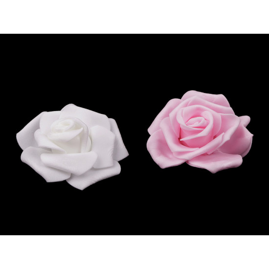 Róża piankowa ø7-8 cm - Różowy jasny (30 Sztuki) Róża piankowa ø7-8 cm - Różowy jasny (30 Sztuki)
