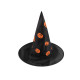 Carnival witch hat - spider web, skull, bat, pumpkin, witch - Black (3 Pieces) Carnival witch hat - spider web, skull, bat, pumpkin, witch - Black (3 Pieces)