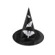 Carnival witch hat - spider web, skull, bat, pumpkin, witch - Black (3 Pieces) Carnival witch hat - spider web, skull, bat, pumpkin, witch - Black (3 Pieces)