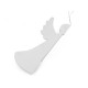 Folding paper angel hanging decoration 24 cm - White (1 Piece) Folding paper angel hanging decoration 24 cm - White (1 Piece)