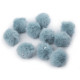Fur pom pom with loop ø3.5 cm - Vintage pink light (100 Pieces) Fur pom pom with loop ø3.5 cm - Vintage pink light (100 Pieces)