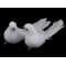 Adorno de paloma con clip para boda, navidad - Blanco (2 Piezas)