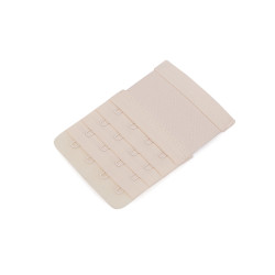 Bra extenders / eye tape, width 70 mm, 4-rows - Creamy light (1 Piece)