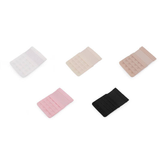 Bra extenders / eye tape, width 70 mm, 4-rows - Black (25 Pieces) Bra extenders / eye tape, width 70 mm, 4-rows - Black (25 Pieces)