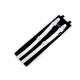 Adjustable elastic straps with clips for making garter suspenders - Red (48 Pairs)