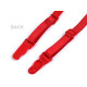 Adjustable elastic straps with clips for making garter suspenders - Red (48 Pairs)