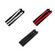 Adjustable elastic straps with clips for making garter suspenders - Red (48 Pairs)