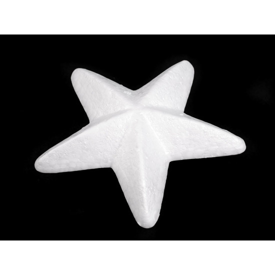 3d-stern ø 14 cm polystyrol - Weiß (1 Stück) 3d-stern ø 14 cm polystyrol - Weiß (1 Stück)