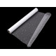 Decorative tulle fabric, stars width 48 cm - White (18 Meters)