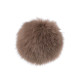 Fur pom pom with loop ø12 cm and 14 cm - Light brown (1 Piece) Fur pom pom with loop ø12 cm and 14 cm - Light brown (1 Piece)