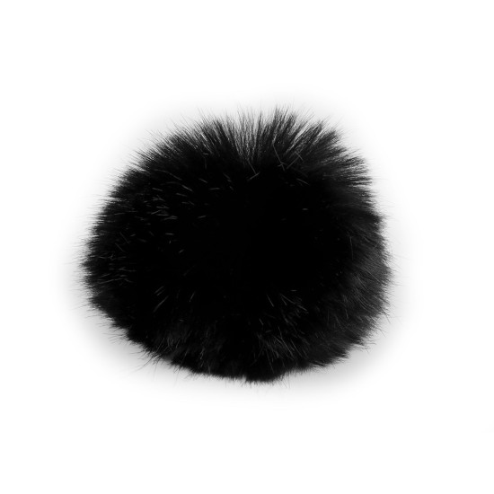 Fur pom pom with loop ø12 cm and 14 cm - Light brown (1 Piece) Fur pom pom with loop ø12 cm and 14 cm - Light brown (1 Piece)