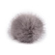 Fur pom pom with loop ø12 cm and 14 cm - Light brown (1 Piece) Fur pom pom with loop ø12 cm and 14 cm - Light brown (1 Piece)