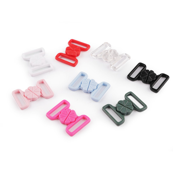 Zapięcie do stroju kąpielowego szerokość 17 mm plastikowe - Niebieski dziecięcy (20 Pary) Zapięcie do stroju kąpielowego szerokość 17 mm plastikowe - Niebieski dziecięcy (20 Pary)