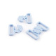 Zapięcie do stroju kąpielowego szerokość 17 mm plastikowe - Niebieski dziecięcy (20 Pary) Zapięcie do stroju kąpielowego szerokość 17 mm plastikowe - Niebieski dziecięcy (20 Pary)