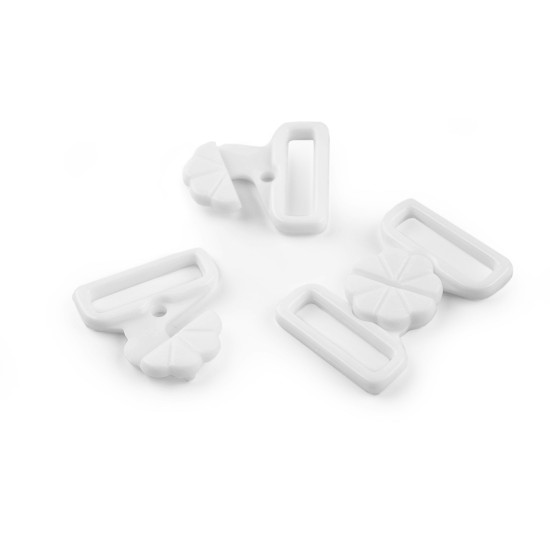 Zapięcie do stroju kąpielowego szerokość 17 mm plastikowe - Niebieski dziecięcy (20 Pary) Zapięcie do stroju kąpielowego szerokość 17 mm plastikowe - Niebieski dziecięcy (20 Pary)